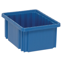 Contenants Divider Box, Plastique, 10,9" la x 8,3" p x 5" h, Bleu FMT Sales Ltd