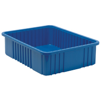 Divider Box&reg; Containers, Plastic, 22.5" W x 17.5" D x 6" H, Blue FMT Sales Ltd