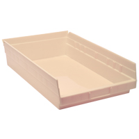 Economy Shelf Bin, 11-1/8" W x 4" H x 17-7/8" D, Ivory FMT Sales Ltd