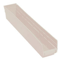Bac pour &eacute;tag&egrave;re &eacute;conomique, 4-1/8" la, 4" h x 23-5/8" p, Ivoire FMT Sales Ltd