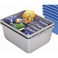 QuanTub Nesting Totes, 19" W x 24-1/2" D x 9.5" H, Grey FMT Sales Ltd