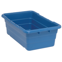 Bacs empilables en crois&eacute;, 16" la x  p x 8,5" h, Bleu FMT Sales Ltd