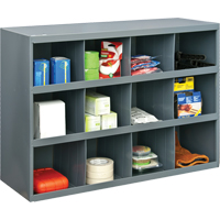 Storage Bin Cabinets, Steel, 12 Drawers, 33-3/4" x 12" x 23-7/8", Grey FMT Sales Ltd