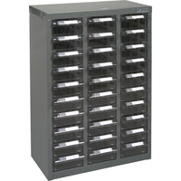 Casiers pour pi&egrave;ces KPC-700, Acier galvanis&eacute;, 30 tiroirs, 17-1/2" x 8-7/10" x 25-3/10", Gris FMT Sales Ltd