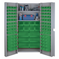 Deep Door Combination Cabinets, 38" W x 24" D x 72" H, Grey FMT Sales Ltd