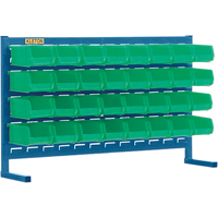 Louvered Rack with Bins, 32 Bins, 36" W x 8-1/4" D x 22" H FMT Sales Ltd