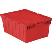 Flipak&reg; Polyethylene Plastic (PE) Distribution Containers, 21.9" x 15.2" x 9.3", Red FMT Sales Ltd