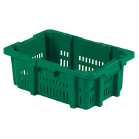 Food Handling Plastic Stack-N-Nest Container, 16" x 23.9" x 8.8", Green FMT Sales Ltd