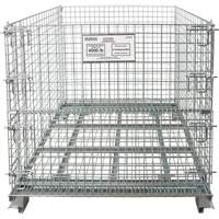 Conteneur repliable en m&eacute;tal grillag&eacute;, 40" la x 48" p x 42" h, Capacit&eacute; de 4000 lb FMT Sales Ltd