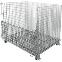 Conteneur repliable en m&eacute;tal grillag&eacute;, 40" la x 48" p x 42" h, Capacit&eacute; de 4000 lb FMT Sales Ltd