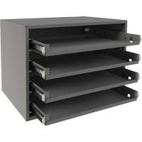 Small Bearing Rack, Steel, 4 Slots, 15-9/16" W x 11-7/8" D x 11-5/16" H, Grey FMT Sales Ltd
