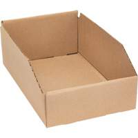 Deep Corrugated Parts Bins, 7-5/8" W x 11-5/16" D x 4-1/2" H, Beige FMT Sales Ltd