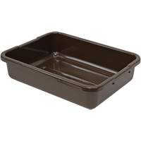 All-Purpose Ribbed-Bottom Storage Tub, 5" H x 15" D x 21" L, Plastic, Brown FMT Sales Ltd
