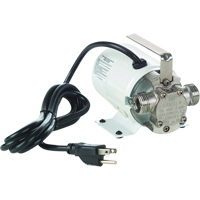 Pompes de transfert &agrave; amorçage automatique, non submersibles en laiton plaque - Pompe seulement, 115 V, 360 gal./h, 1/10 CV FMT Sales Ltd