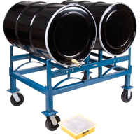 Drum Stacking Rack, 2 Drums, 1600 lbs. Capacity, 45-1/2" W x 30" D x 12-1/2" H FMT Sales Ltd
