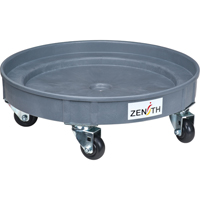 Leak Containment Drum Dolly, 24.25" dia. X 7.625" H, 1.5 US Gal. Spill Cap. FMT Sales Ltd