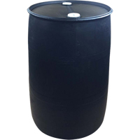 Polyethylene Drums, 55 US gal (45 imp. gal.), Closed Top, Black FMT Sales Ltd