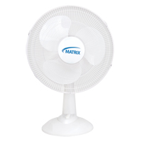Oscillating Desk Fan with Push Buttons, 16" Diameter, 3 Speeds FMT Sales Ltd