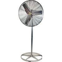 Ventilateurs &agrave; circulation d'air en acier inoxydable, lavables &agrave; grande eau pour service alimentaire, Industriel, 1 Vitesses, Diam&egrave;tre de 24" FMT Sales Ltd