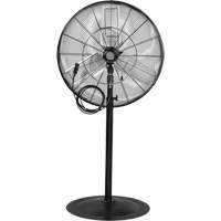 Ventilateur oscillant sur socle avec vaporisation &agrave; moteur &eacute;tanche &agrave; l'eau, Robuste, 3 Vitesses, Diam&egrave;tre de 30" FMT Sales Ltd