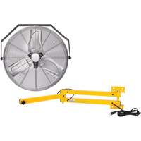 Trousse de ventilateur pour poste de travail industriel avec bras double verrouillable, Industriel, 3 vitesses, Diam&egrave;tre de 24" FMT Sales Ltd
