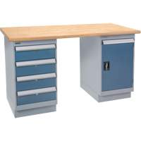 Pre-Designed Workbench, Door & Drawers, 2500 lbs. Cap., 72" W x 36" D, 34" H FMT Sales Ltd