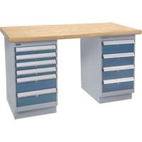 Pre-Designed Workbench, Dual Drawers, 2500 lbs. Cap., 72" W x 36" D, 34" H FMT Sales Ltd