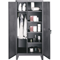 Armoires de rangement/penderies, Acier, 60" la x 24" p x 72" h, Gris FMT Sales Ltd