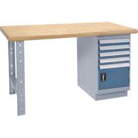 Heavy-Duty Workbench, Door w/ Drawer Combination, 1500 lbs. Cap., 60" W x 36" D, 34" H FMT Sales Ltd