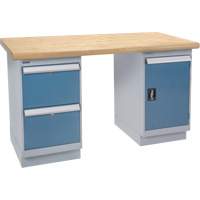 Heavy-Duty Workbench, Door & Drawers, 1500 lbs. Cap., 72" W x 36" D, 34" H FMT Sales Ltd
