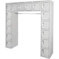 Assembled Archettes Clean Line Economy Lockers, 16 -tier, Bank of 3, 18" x 72" x 12", Steel FMT Sales Ltd