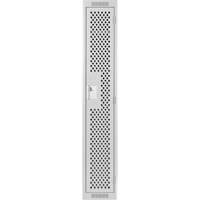 Casiers Clean Line, 12" x 12" x 72", Acier, Gris, Rivet (assembl&eacute;), Perfor&eacute; FMT Sales Ltd