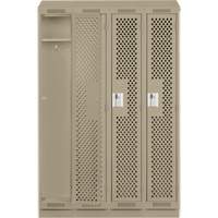 Casiers Clean Line, Bloc de 4, 48" x 12" x 82", Acier, Gris, Rivet (assembl&eacute;), Perfor&eacute; FMT Sales Ltd