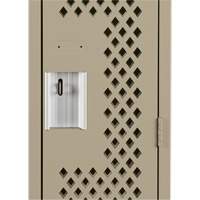 Clean Line Lockers, 12" x 15" x 72", Steel, Beige, Rivet (Assembled), Perforated FMT Sales Ltd