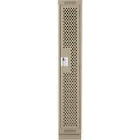 Casiers Clean Line, 12" x 12" x 76", Acier, Beige, Rivet (assembl&eacute;), Perfor&eacute; FMT Sales Ltd