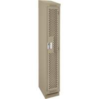 Casiers Clean Line, 12" x 12" x 82", Acier, Beige, Rivet (assembl&eacute;), Perfor&eacute; FMT Sales Ltd