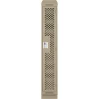 Casiers Clean Line, 12" x 12" x 82", Acier, Beige, Rivet (assembl&eacute;), Perfor&eacute; FMT Sales Ltd