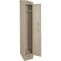 Casiers Clean Line, 12" x 12" x 82", Acier, Beige, Rivet (assembl&eacute;), Perfor&eacute; FMT Sales Ltd