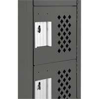 Assembled Lockerettes Clean Line Perforated Economy Lockers, 6 -tier, 18" x 72" x 12", Steel FMT Sales Ltd