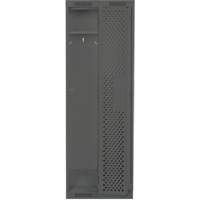 Clean Line Lockers, Bank of 2, 24" x 12" x 76", Steel, Charcoal, Rivet (Assembled), Perforated FMT Sales Ltd