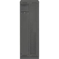 Clean Line Lockers, Bank of 2, 24" x 12" x 82", Steel, Charcoal, Rivet (Assembled), Perforated FMT Sales Ltd