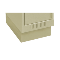 Clean Line Economy Lockers Recessed Base, 1 Banks, 4" H x 12" W x 18" D, Beige, Steel FMT Sales Ltd