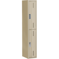 Concorde Heavy-Duty Lockers, 2 -tier, 12" x 18" x 72", Steel, Beige, Welded (Assembled) FMT Sales Ltd
