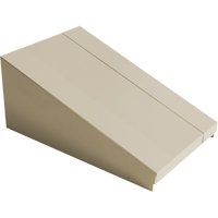 Dessus inclin&eacute; pour casiers robustes enti&egrave;rement soud&eacute; Concorde, Bloc de 1, 18" p x 12" la x 6" ha, Beige, Acier FMT Sales Ltd
