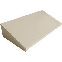 Dessus inclin&eacute; pour casiers robustes enti&egrave;rement soud&eacute; Concorde, Bloc de 3, 18" p x 36" la x 6" ha, Beige, Acier FMT Sales Ltd