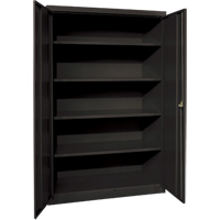 Armoires de rangement Hi-Boy profondes, Acier, 4 Tablettes, 72" h x 36" la x 24" P, Noir FMT Sales Ltd
