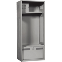 Gear Locker, Steel, 24" W x 24" D x 72" H, Grey FMT Sales Ltd