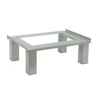 Free Standing Base, 4 Banks, 6" H x 48" W x 18" D, Grey, Steel FMT Sales Ltd