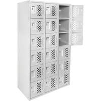 Clean Line Lockerettes, 6 -tier, Bank of 3, 18" x 72" x 12", Steel FMT Sales Ltd