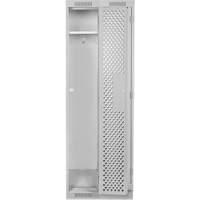 Clean Line Lockers, Bank of 2, 24" x 12" x 76", Steel, Grey, Rivet (Assembled), Perforated FMT Sales Ltd
